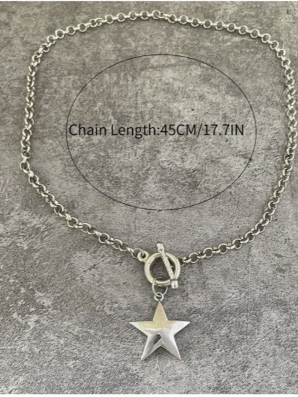 Silver Star Toggle Necklace (NEW & SO CUTE!) - Picture 3 of 5